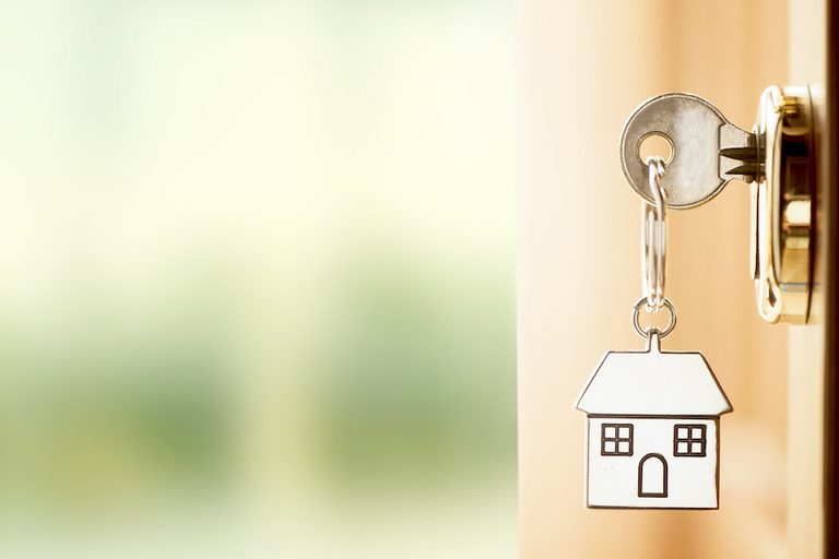 Blog key in door